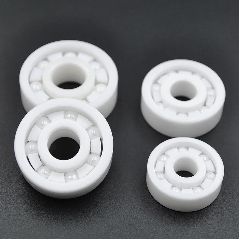 Full Ceramic Small Bearings ID 2-10mm Zirconia Bearing Corrosion-Resistant Insulated High-Speed Silent 5×10×4/8×22×7