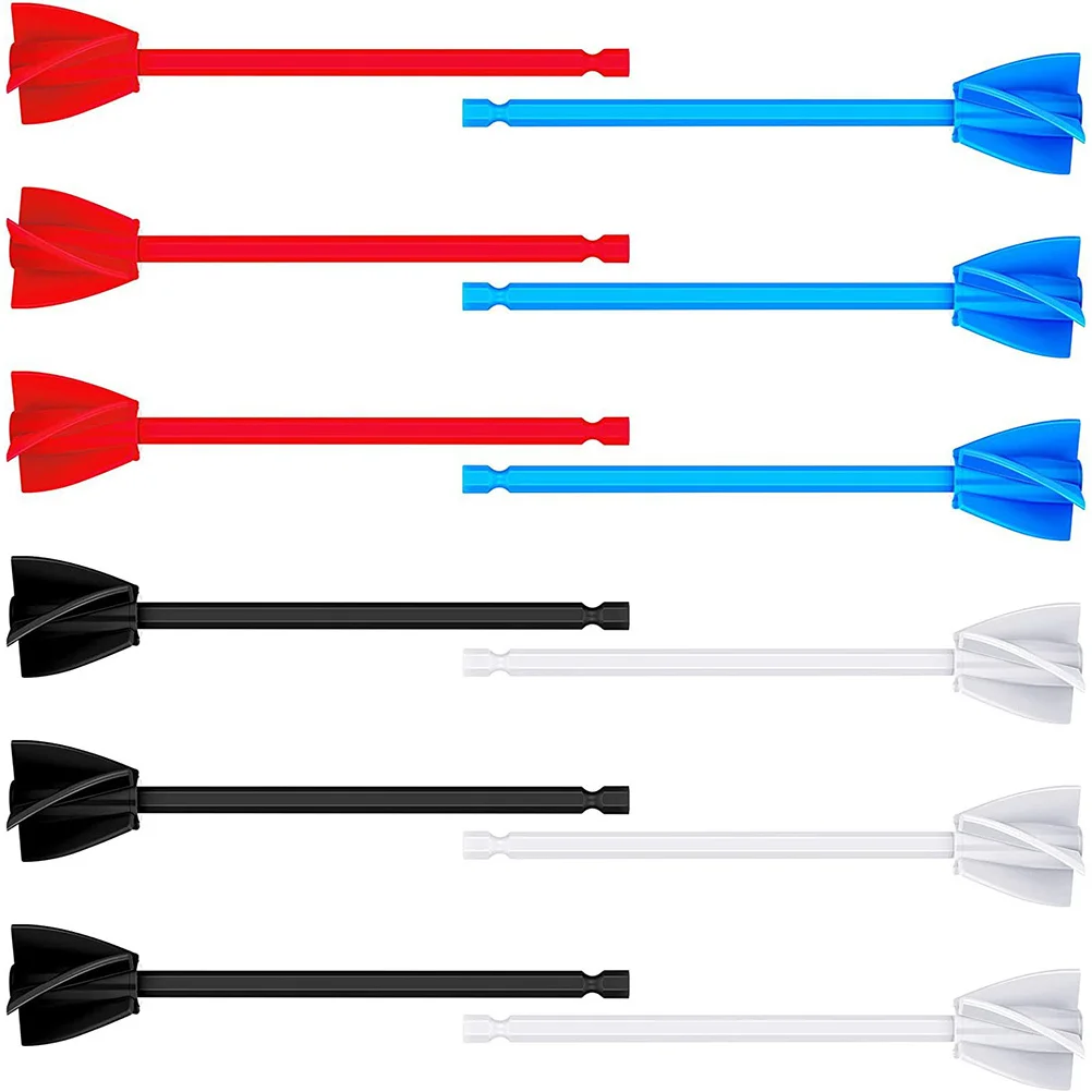 

12Pcs Drill Paint Mixer Attachment Heavy Duty Resin Mixer for Epoxy Paint Ceramic Glaze Efficient Time Saving Mixing Paddle Rod