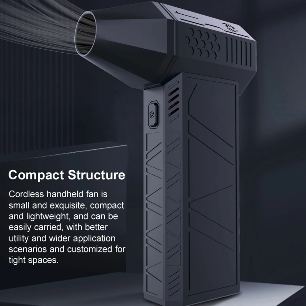 

Handheld Brushless Motor 130,000RPM Turbofan High Power Dust Blower Keyboard Cleaning Tool with USB Charging Interface