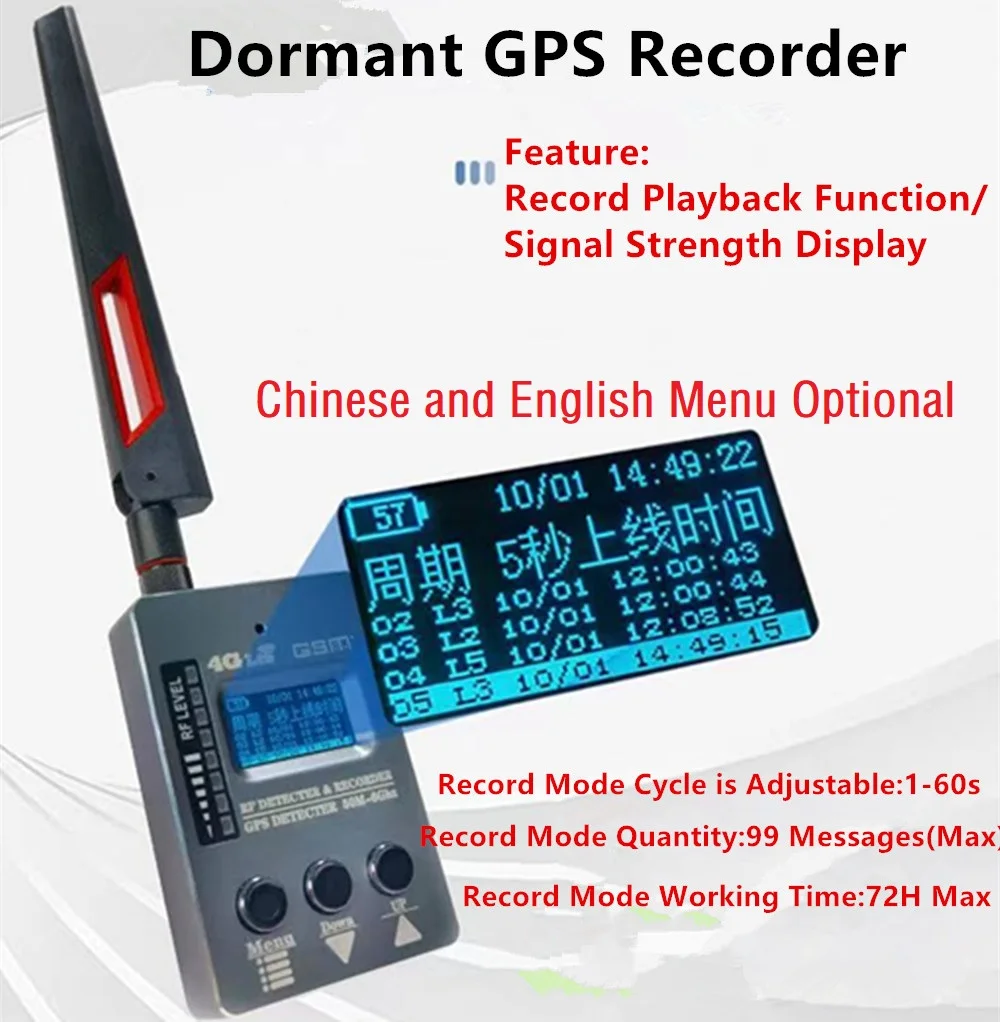 스파이 방지 숨겨진 카메라 GPS 추적기 감지기, GSM 와이어탭 사운드 신호 스파이 장치 파인더, 신제품