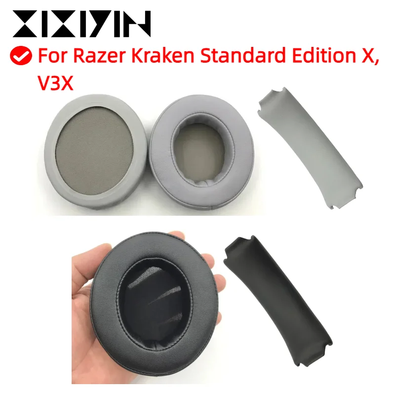 

Replacement Foam Ear Pads Cushions for Razer Kraken Standard Edition X, V3X Headphones Soft Form Earpad High Quality