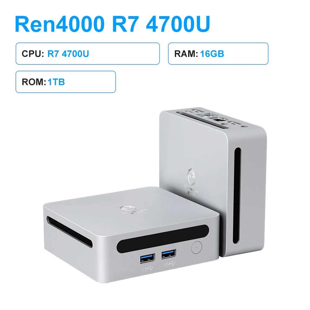 ミニPC GenMachine Ren4000 16GB Ryzen7 4700U Sa99460bff5ca41a688cfc13b3d118