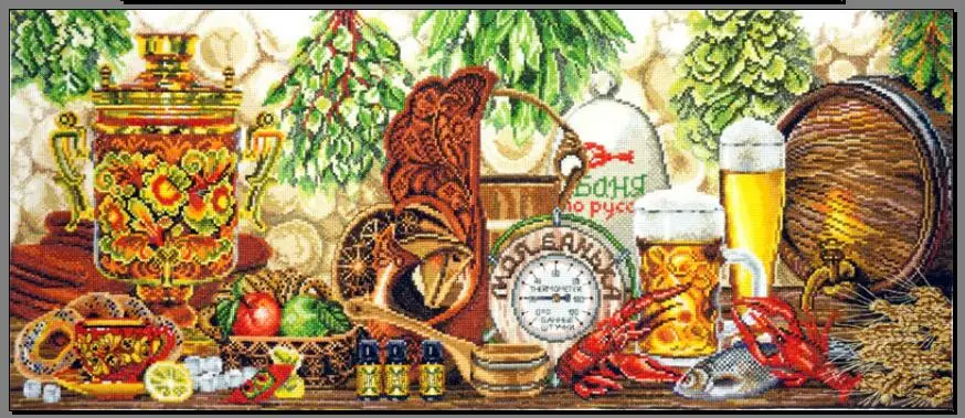 GG   Counted Cross Stitch Kit Cross stitch RS cotton with cross stitch no print friendship Mary 11.002.10 Russian ale