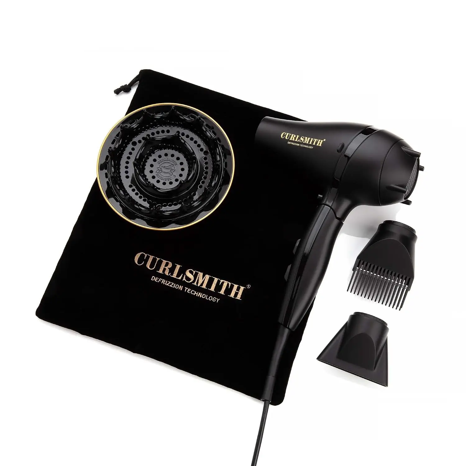 Portable Travel Hair Dryer for Curly Hair, Frizz-Reducing Blow Dryer for On-the-Go Styling - view 2