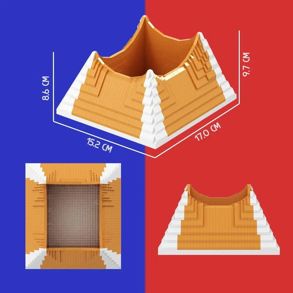 Conjunto de microblocos para estádio de futebol de 9 tamanhos (4752 peças): modelo em escala 1:1 para colecionadores e crianças