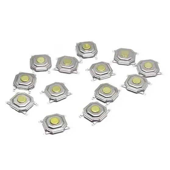 【100-20PCS】4Pin Push Button 4x4x1.5mm Metal Tactile Micro Tact Touch Switch