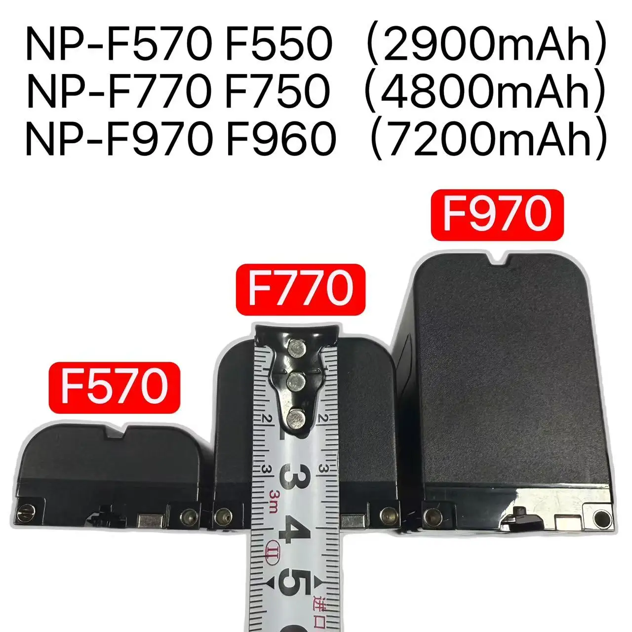 بطارية بديلة 7800 مللي أمبير في الساعة NP-F550/F770/F970 لهاتف Sony CCD-TRV315 TRV517 TRV615 حزمة طاقة ليثيوم أيون مع حماية من الحرارة الزائدة