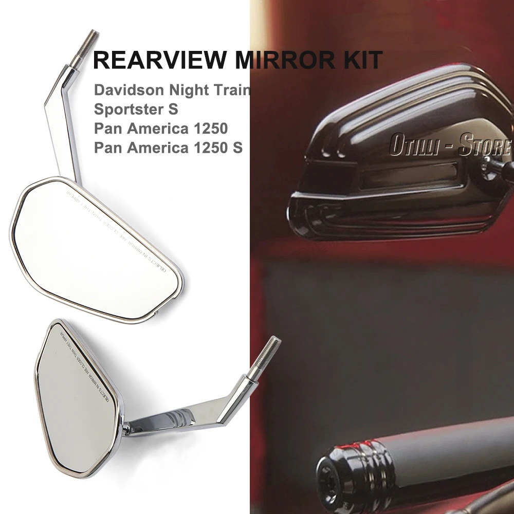 

Motorcycle Accessories For Davidson Night Train Rearview Mirrors Rear View Mirror Kit For sportster S Pan America 1250 1250S