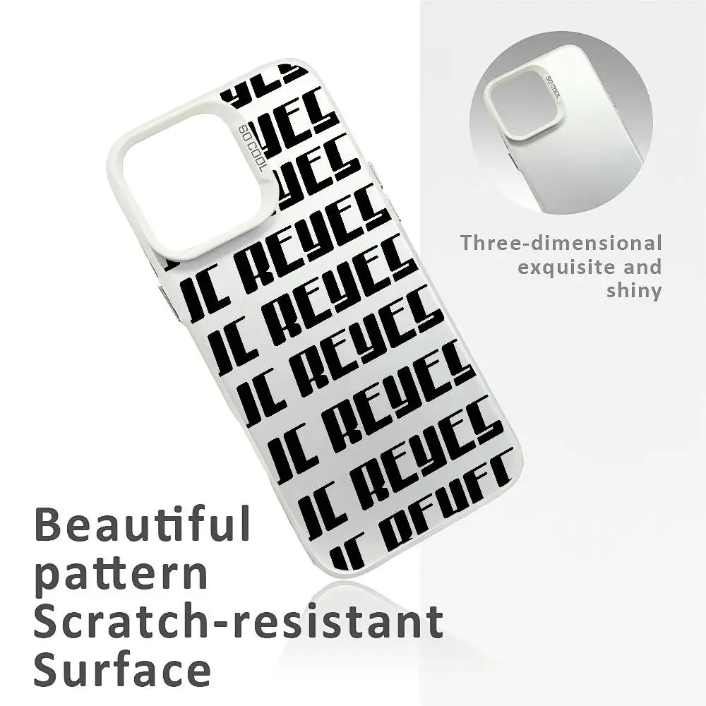 Jc R-Reyes Tour Rap Singer Phone Case For IPhone 17 16 15 14 13 12 11 Plus Pro Max Multicolor Aurora Laser Shockproof Funda