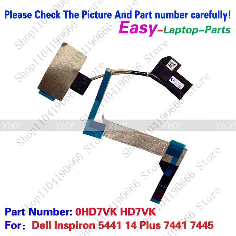 

bd New For Dell Inspiron 5441 14 Plus 7441 7445 Touch screen cable 0HD7VK HD7VK.