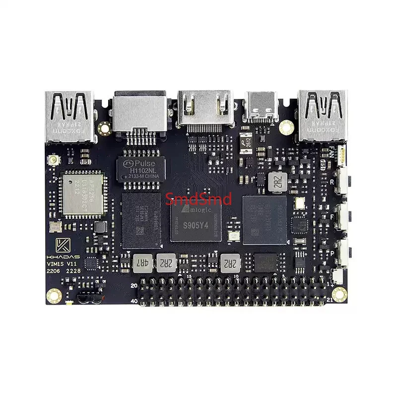 Карточный компьютер VIM1S S905Y4 с поддержкой декодирования формата AV1 4K60fps