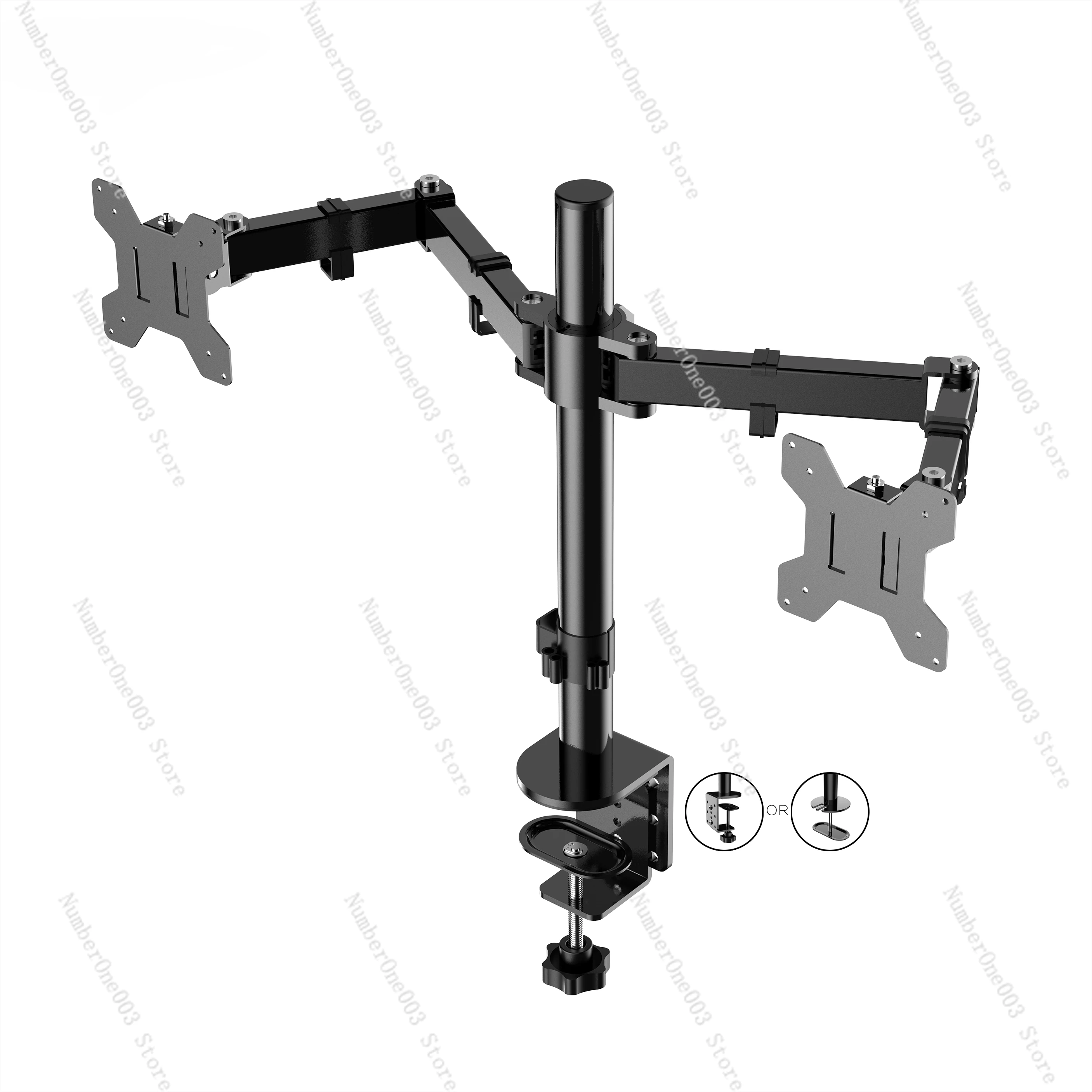 Hot Selling Adjustable Desk Mount  Bracket Dual Arm Laptop