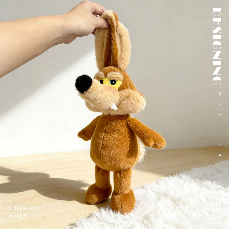 ตุ๊กตาหมาป่าตัวน้อยแสนตลก ของเล่นตุ๊กตาขนนุ่ม ของขวัญคริสต์มาสสำหรับเด็ก ช่วยคลายเครียด ของขวัญวันเกิดสำหรับเด็กเพื่อนซี้แสนสบาย