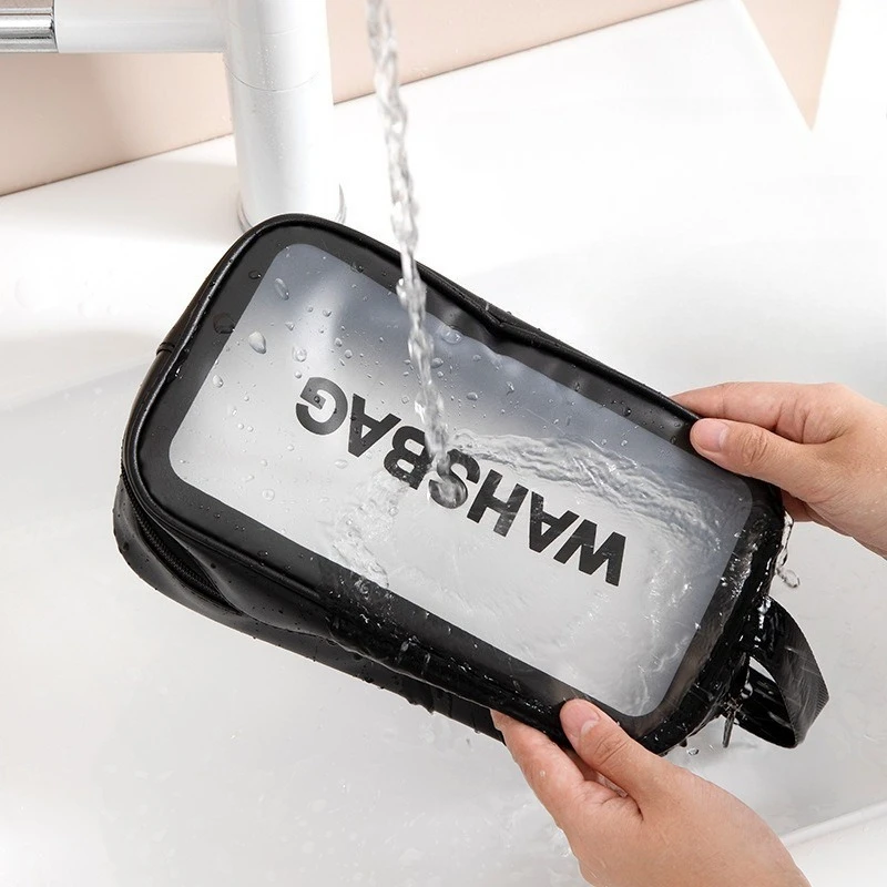 

Новая прозрачная косметичка из ПВХ, женская портативная большая вместительная косметичка для мытья ванны, фитнеса, плавания, путешествий