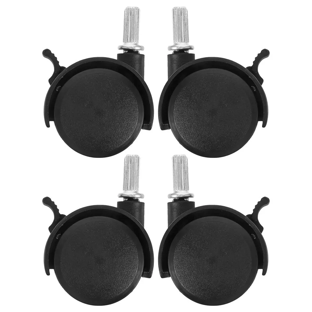 4pcs Replacement Caster Wheels Heavy Duty For Laundry Rack Cart Furniture Casters With Brake 360° Rotation Stem Caster Wheels