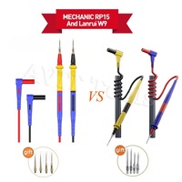 MECHANIC RP15/Lanrui W9 Stainless Steel Multimeter Pen Wire Interchangeable Tip Universal Fine Point Needle Soft Test Probe
