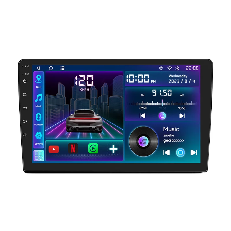 9-inch Car Stereo Navigation Screen Android Carplay Universal Radio Car Dvd Player