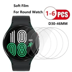 Protective Film On Universal Round Watch 35 30 32 31 33 34 36 38 37 39 40 41 42 43 44 45 46 MM Hydrogel Film Screen Protector