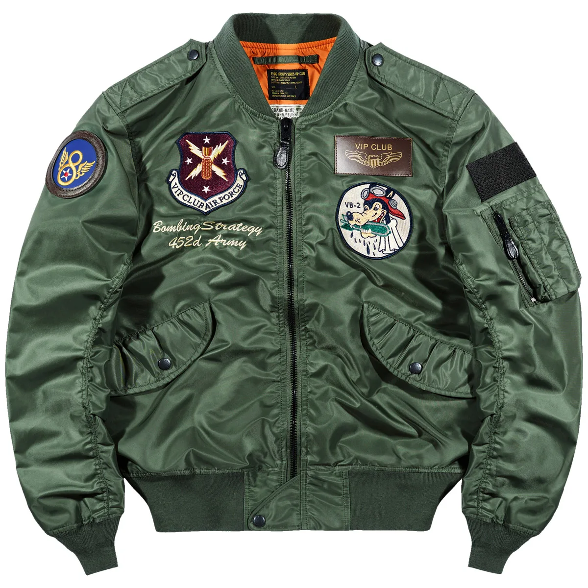 

Мужская куртка-пилот VIP Brand MA с вышивкой, тонкая, весенне-осенняя, рабочая одежда, верхняя одежда, американский летный костюм