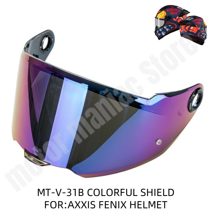 

Motorcycle Helmet Visor Shield MT-V-31B Helmet Visor Original AXXIS Helmet Glass Replace Lenses Capacete De Moto