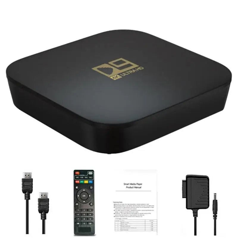 

D9 Smart TV Box 10 8G Ultra HD Video Media Player 2.4G 5GHz Multi-Language Smart Wifi Blue Tooth Youtube Set Top Box