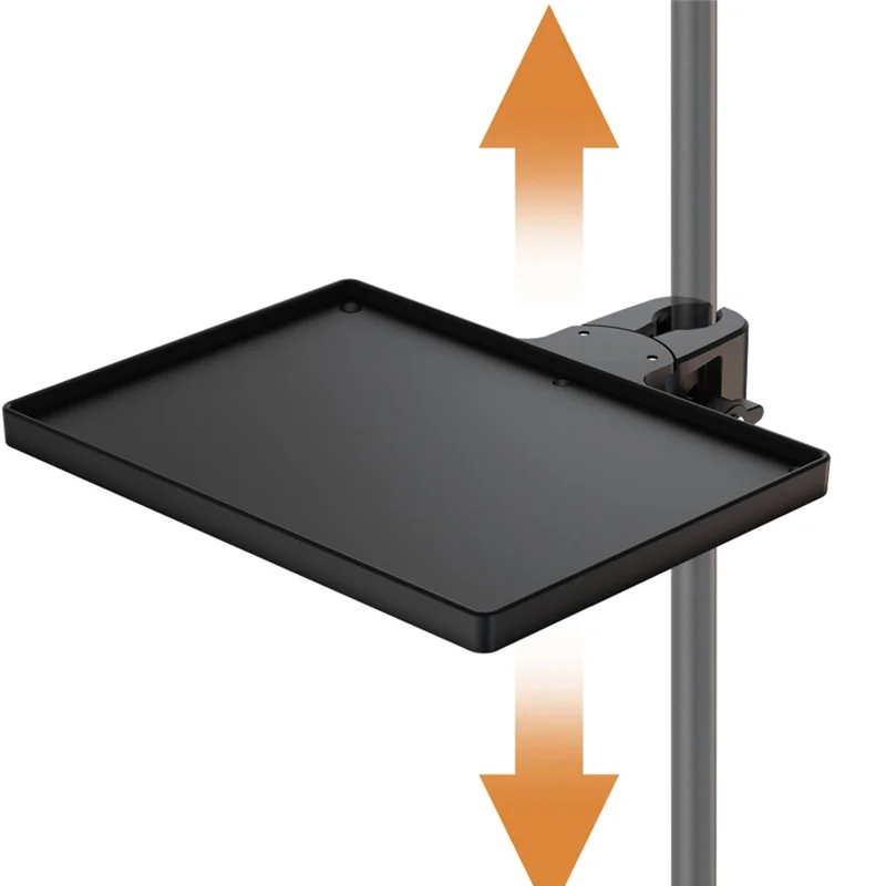 

Dropship-2-In-1 Microphone Stand Tray With 2 Phone Holder, Adjustable Clamp-On Rack Mic Stand Tray Shelf For Studio Concert