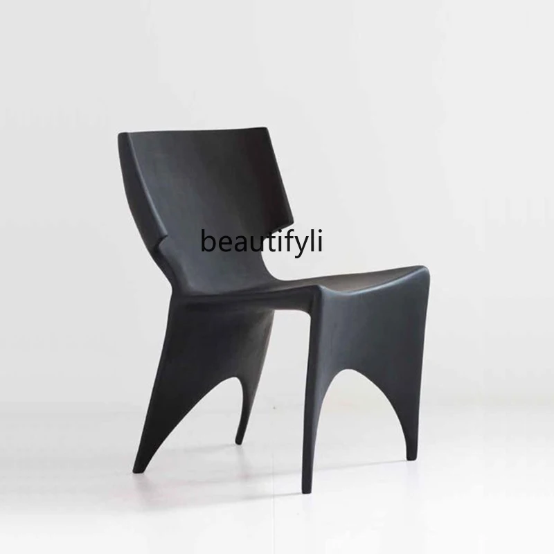 

N Nordic Modern Creative Fashion Fiberglass Special-Shaped Dining Chair Restaurant Decoration Villa B & B Model Room