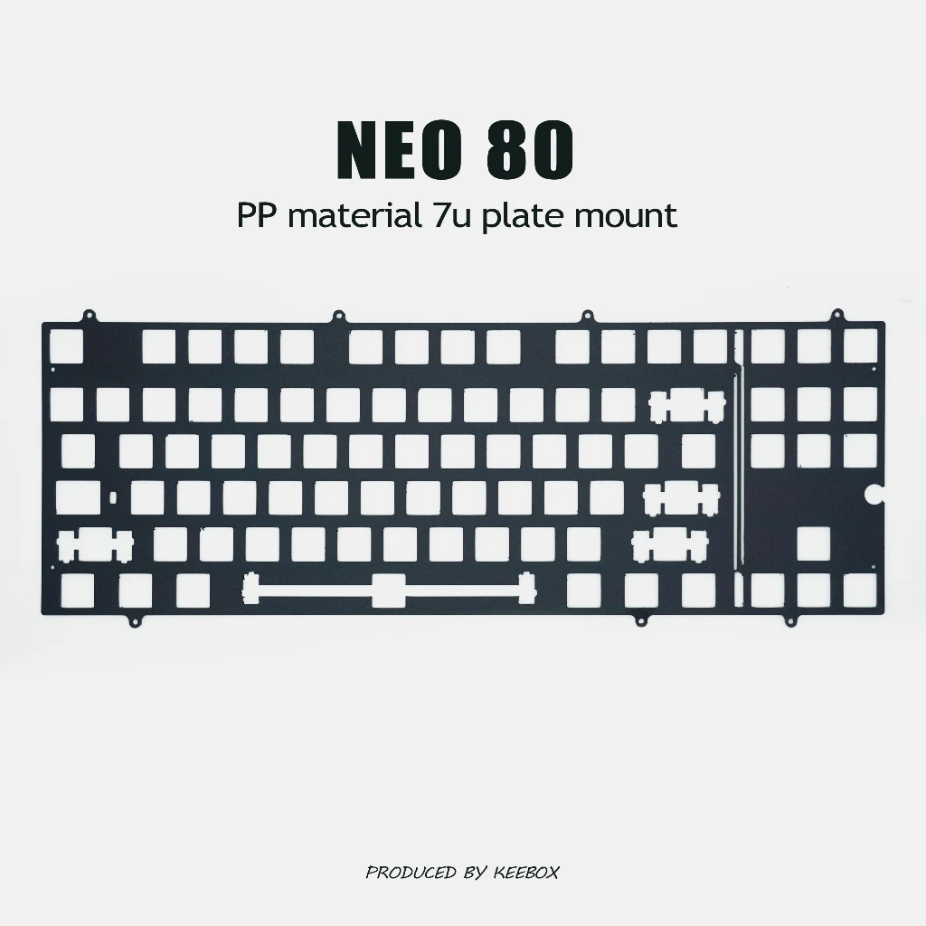 Keebox Neo80 Mechanical Keyboard Kit Positioning Plate Aluminum Plate FR4 POM PC Keyboard Plate PCB Mount Plate Mount