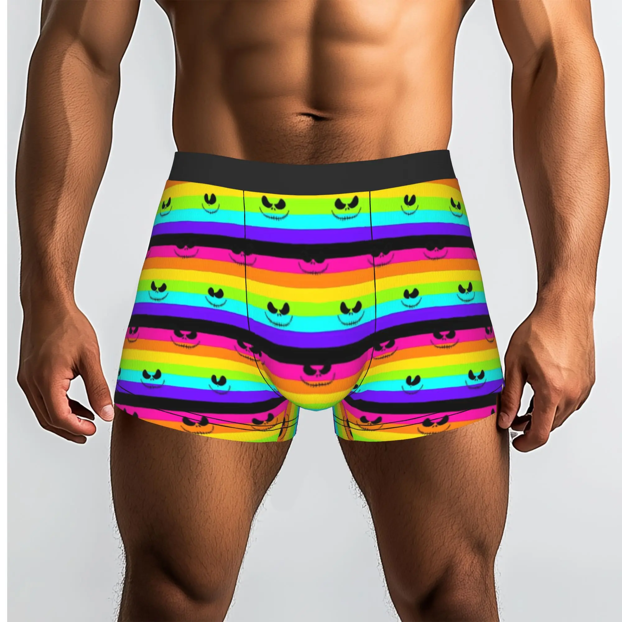 Custom Fashion Jack Anime S-Skellingtones Boxers Shorts Panties Male Underpants Breathable  Briefs Underwear