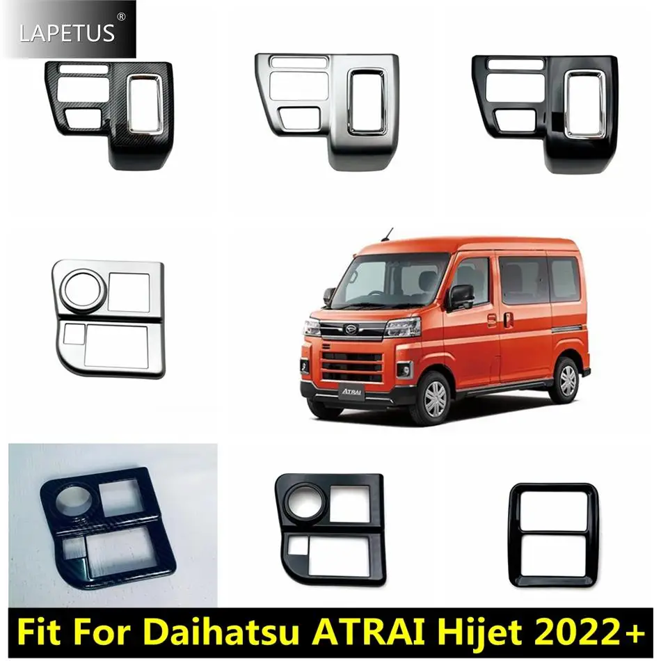 

Car Accessories Shift Gear Panel / Warning Lights Lamp / Start Stop Engine Button Decor Cover Trim For Daihatsu ATRAI Hijet 2022