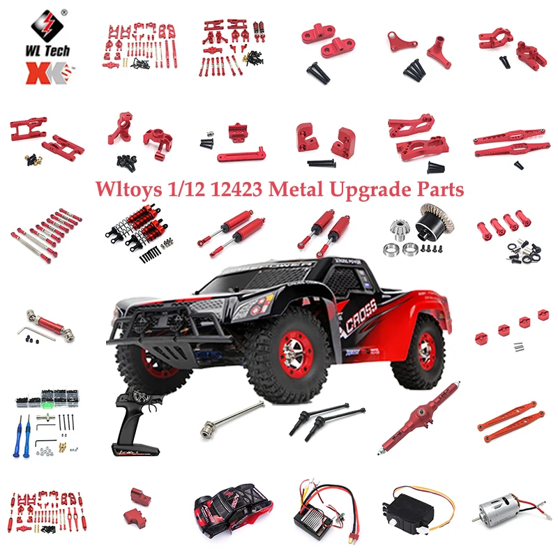 Eje De Transmisión Trasero. Metalowy CVD Para WLtoys 12428 12423 12427 12429 1/12 RC samochód krótki kurs pustynny Buggy,