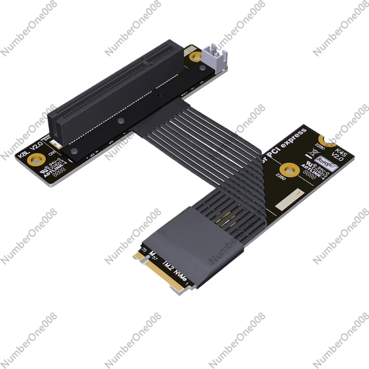 

Кабель-удлинитель интерфейса M2 NGFF NVMe, встроенный адаптер для видеокарты PCIE x8 M.2 8x