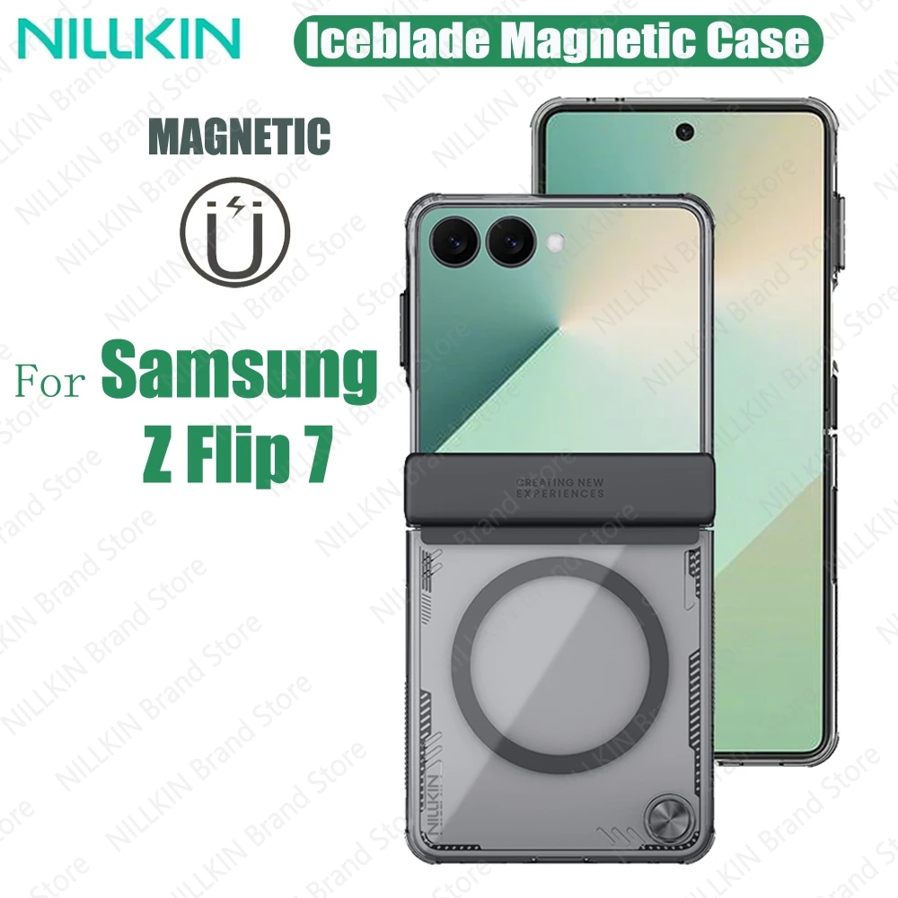 Прозрачный чехол для Samsung Galaxy Z Flip 7, NILLKIN Iceblade Flip, экологически чистый материал, противоударный чехол для Samsung Z Flip7
