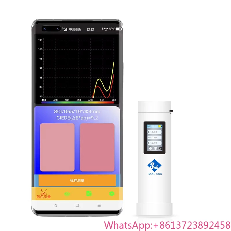 

3nh Portable Color Analyzere Mini Digital Colorimeter Handheld Spectrophotometer Lab,RGB, Search for RAL and Pantone Color Codes