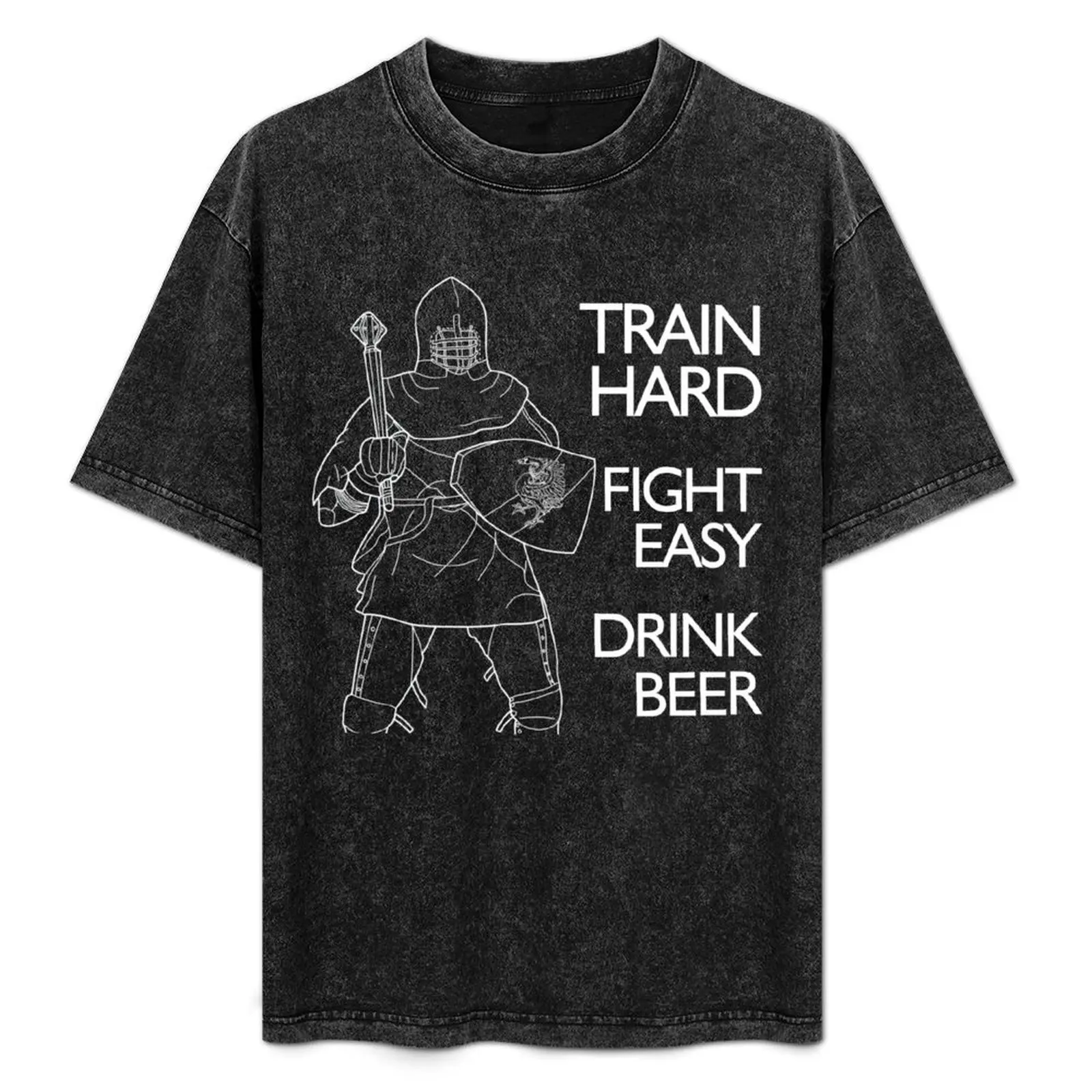 

Train Hard, Fight Easy T-Shirt anime clothes Blouse graphic t shirt vintage sports fans luxury clothes men