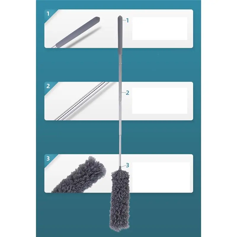 

A78I 5 шт. тряпка для бытовой уборки крыши и потолка, паутина, удаление пыли, артефакт, многоцветная телескопическая тряпка