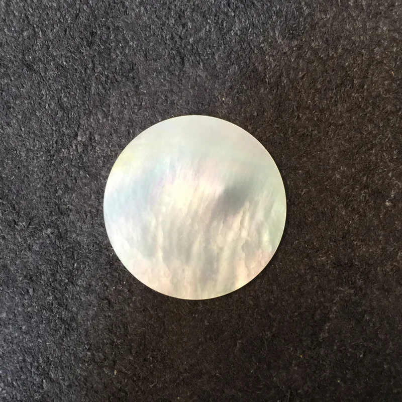 5pcs/lot 26/28/30mm Diameter Round White Natural Mother of Pearl Shell Sheet DIY Accessories and Inlay Carved Material view 6