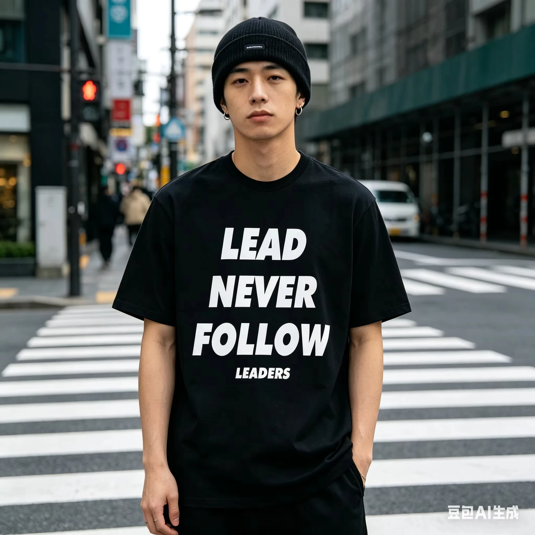 T-shirts imprimés « Never Follow Leaders », T-shirts graphiques de haute qualité pour hommes et femmes, T-shirts à manches courtes, hauts de sport pour hommes
