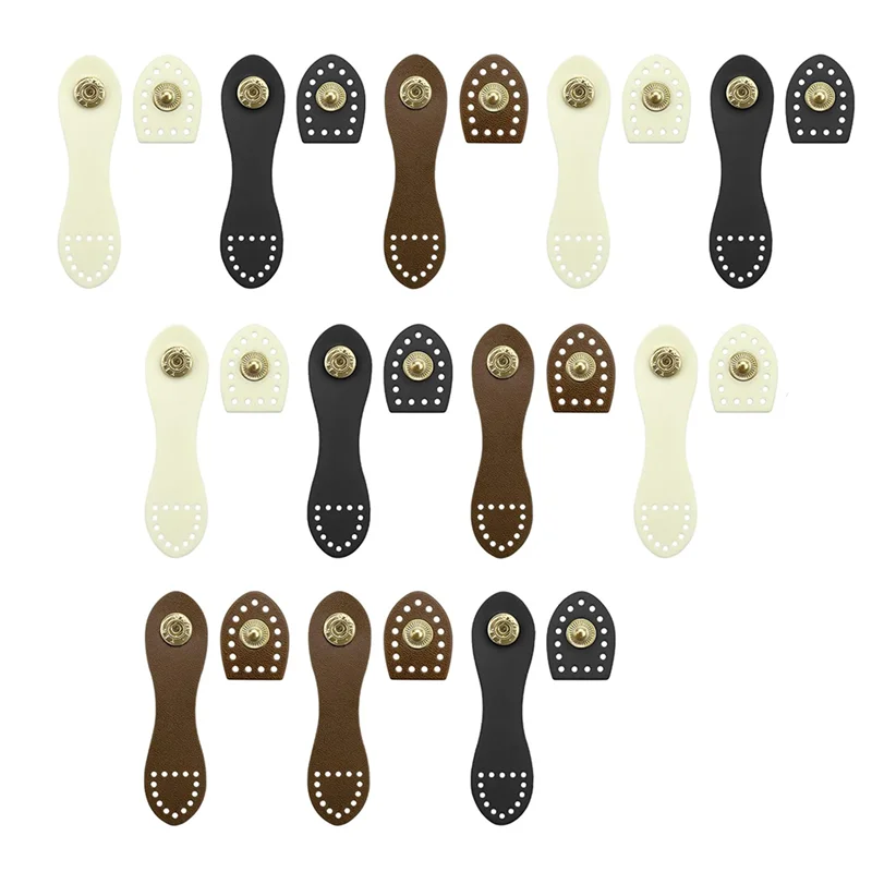

HFIL-12 Pack Snap Buckles String Sewing On Leather Purse Closure Snap Buttons DIY Craft Tools
