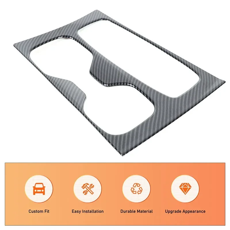 

For 2022-2025 Hyundai Santa Cruz ABS Carbon Fiber Car Center Control Gearbox Cover Trim Sticker Interior Car Accessories