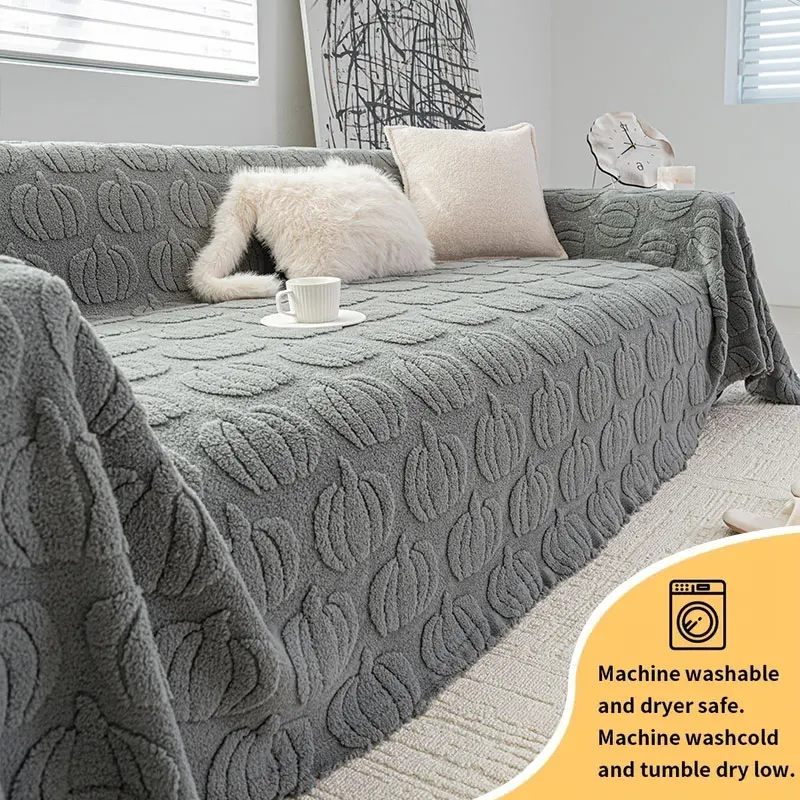 1PC-Herbst und Winter dicker Plüsch-Sofabezug aus Stoff, rutschfest, neues Sofa-Handtuch, ein Must-Have-Sofabezug für faule Leute
