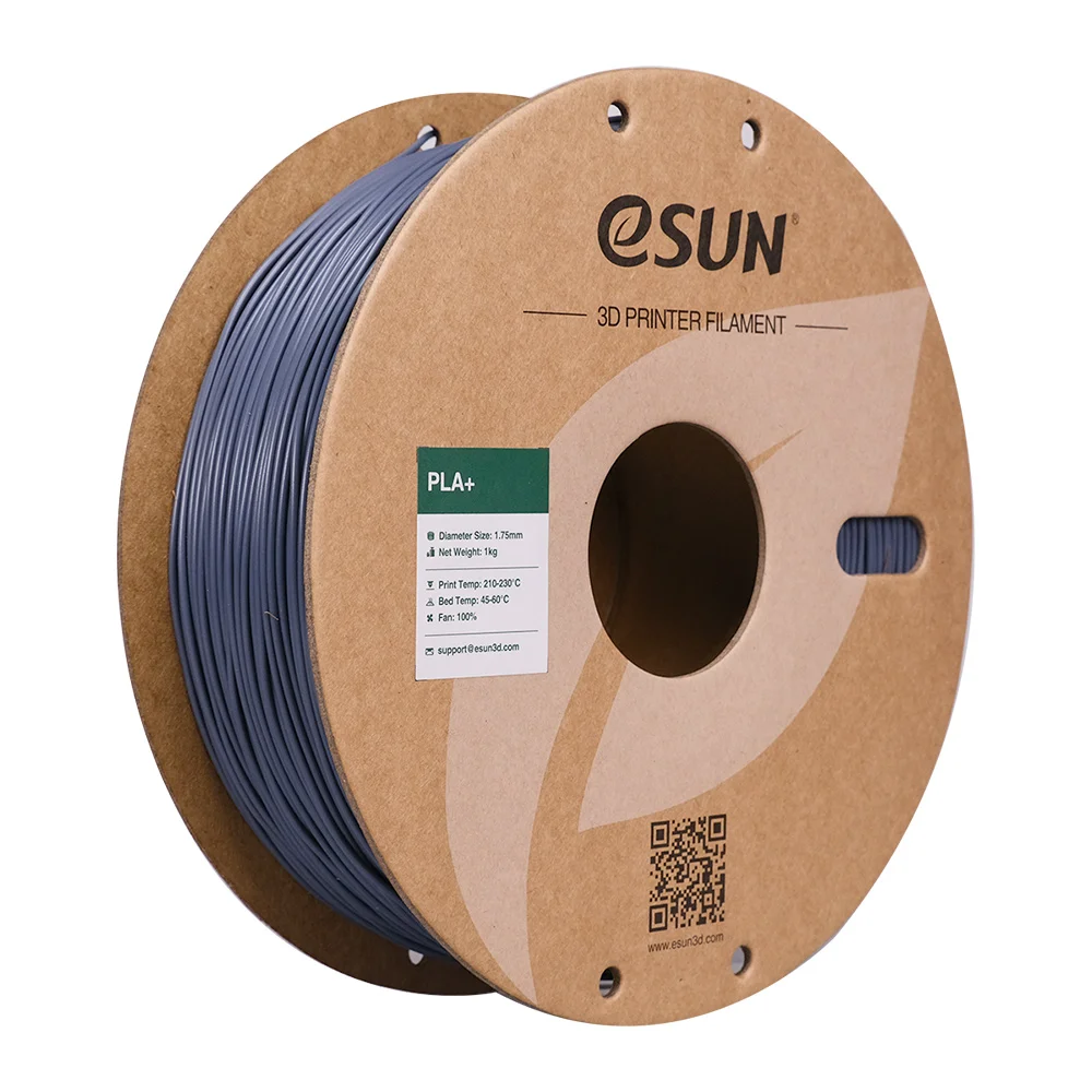 ESUN PLA+ 3D-printfilamenten 1kg PLA+ 1,75mm +/-0,02mm Kromvormingsvrij 3D-printfilament Netjes gewikkeld filament Vacuümverpakking Snelle verzending