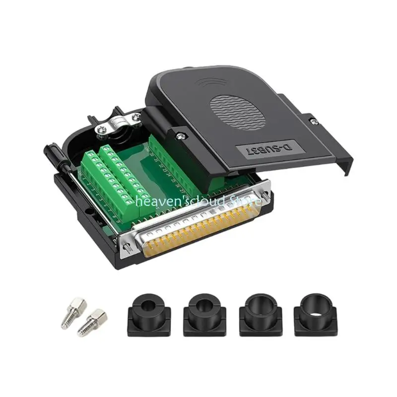 

Y88B Thin DB37 Male RS232 Serial To 37 Pin Port Terminal Adapter Connector With Long Bolt Tailpiece And Housing