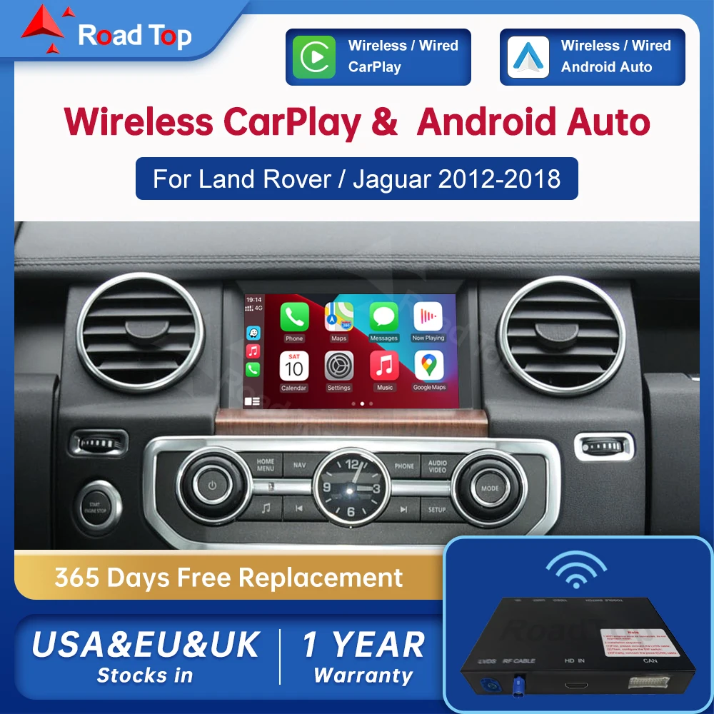Drahtlose Carplay Mirror Link AirPlay für Land Rover/Jaguar/Range Rover/Evoque/Discovery 2012-2018 Android Auto Interface