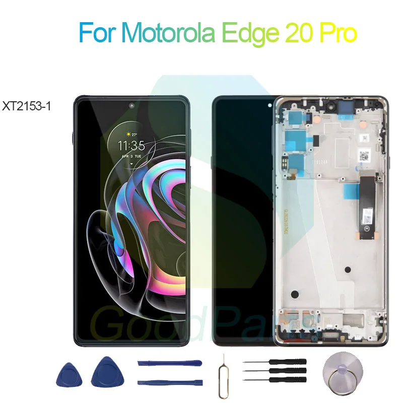 

For Motorola Edge 20 Pro Screen Display Replacement 2400*1080 XT2153-1 For Moto Edge 20 Pro LCD Touch Digitizer