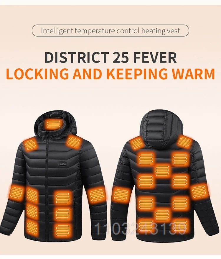 23 Areas Heated Jacket Men Warm Vest USB Self Heating Jacket Women Heated Coat Ski Camping Hiking Winter Cotton Clothes Washed 11 Sa994e4d8b6f841f0b9cbfa0bb937c587g