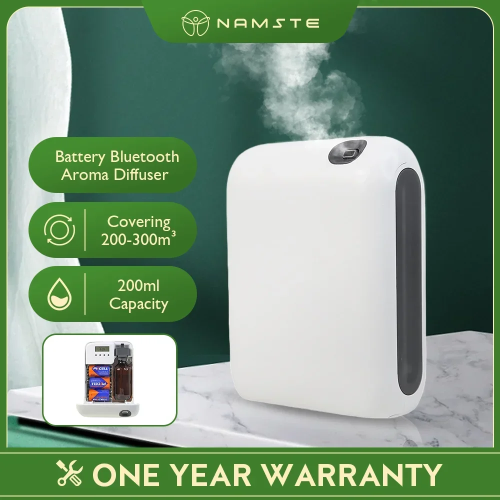 NAMSTE Smart Aroma Diffuser Battery Essential Oil Aromatic Fragrant Electric Device Oasis Scent Diffuser Home Hotel Freshener