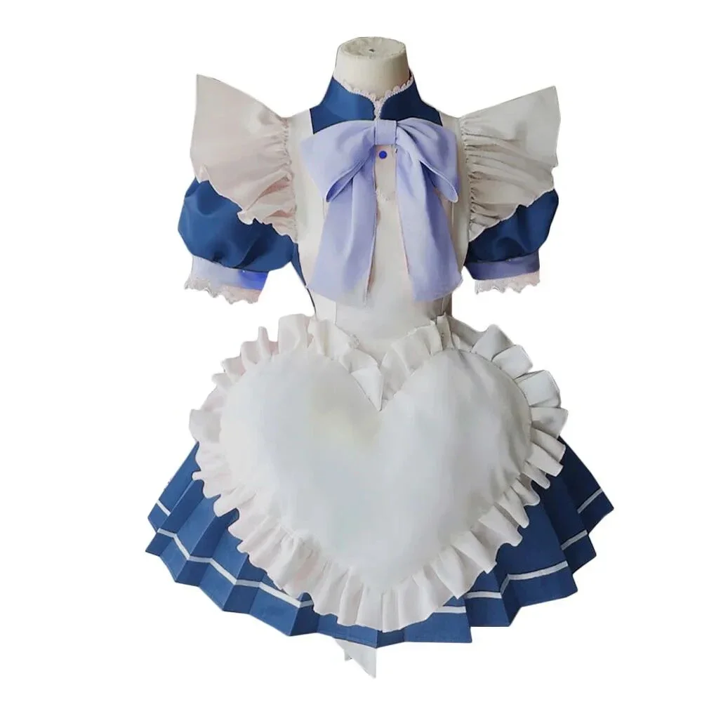 

Anime Aizawa Minto Cosplay Costume Cute Blue Maid Dress Activity Party Role Play Clothing Customized