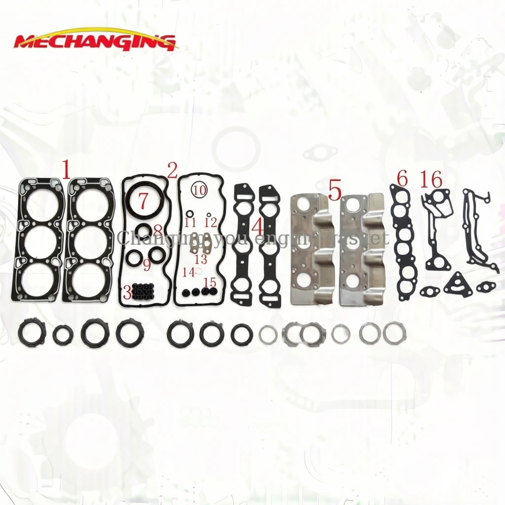 

6G72 G6AT FOR MITSUBISHI SIGMA PAJERO HYUNDAI SONATA GALLOPER 3.0 12V Engine Rebuilding Kits Engine gasket Full Set MD997517