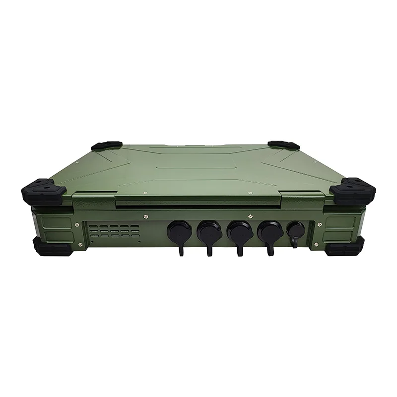 Military green 15.6-inch Triple Defense Ruggedized Laptop Portable Ground Station Outdoor Use Industrial Computer Customizable